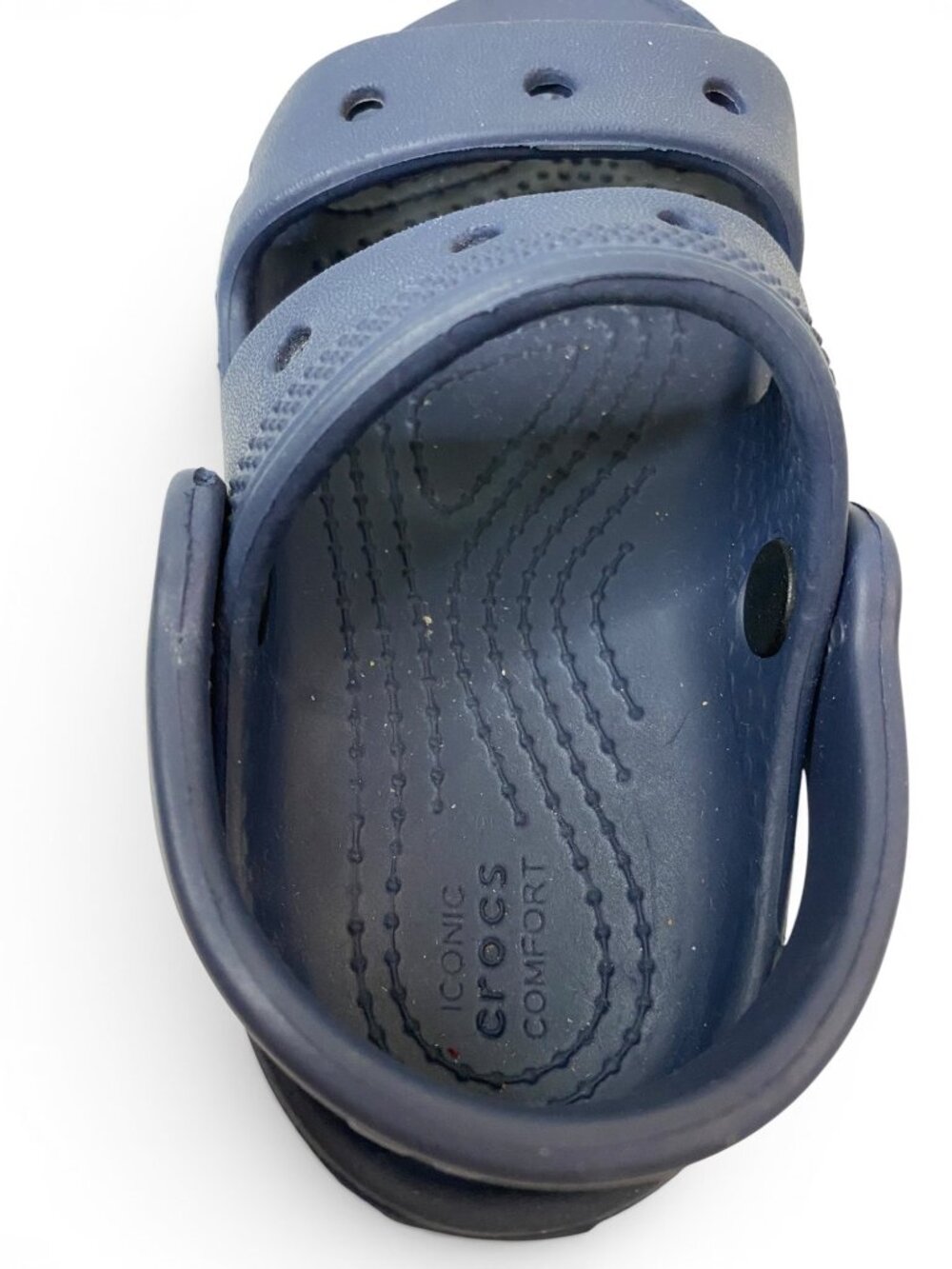 Crocs Kids Sandals Navy Blue C8 Toddler Classic Comfort Shoes - Picture 10 of 11